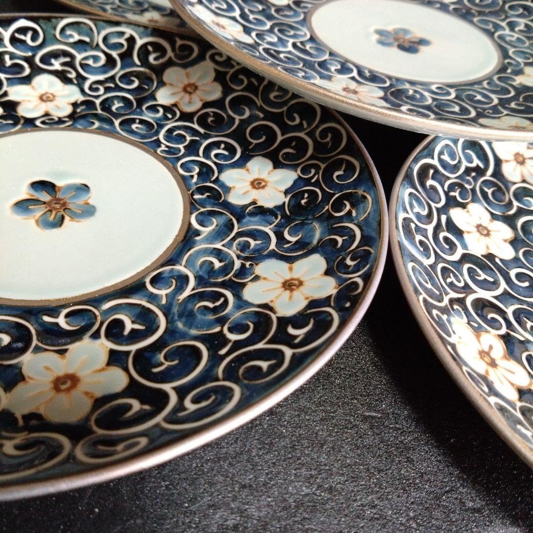 波佐見焼 龍庵窯 中皿5枚 新生活 レストラン お祝い 銘々皿